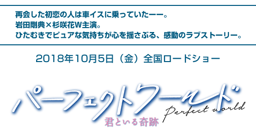 映画『パーフェクトワールド　君といる奇跡』劇場鑑賞券プレゼントキャンペーン